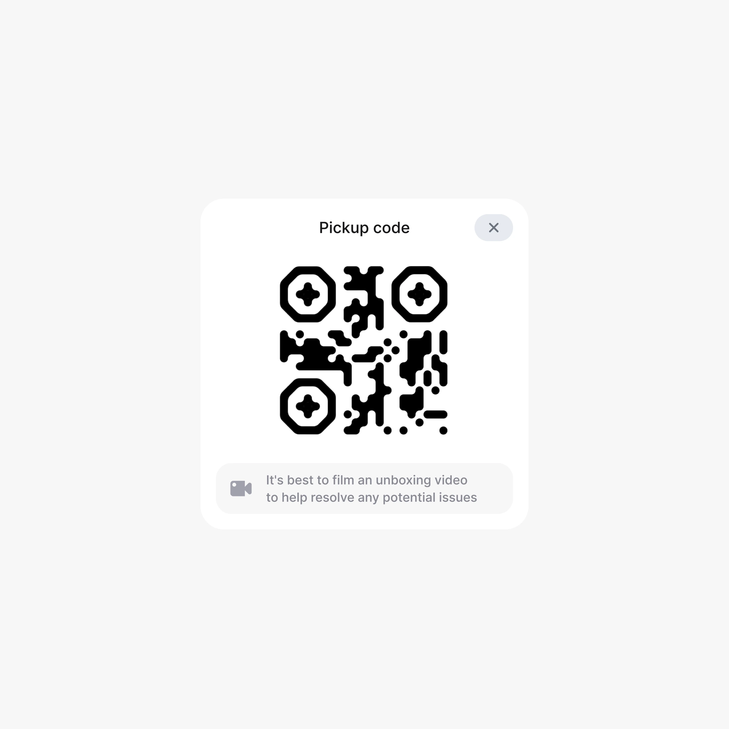 Pickup code